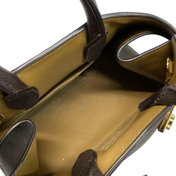 Salvatore Ferragamo Hug Handbag XS Dark Brown Leather Handbag - Picture 7 of 15